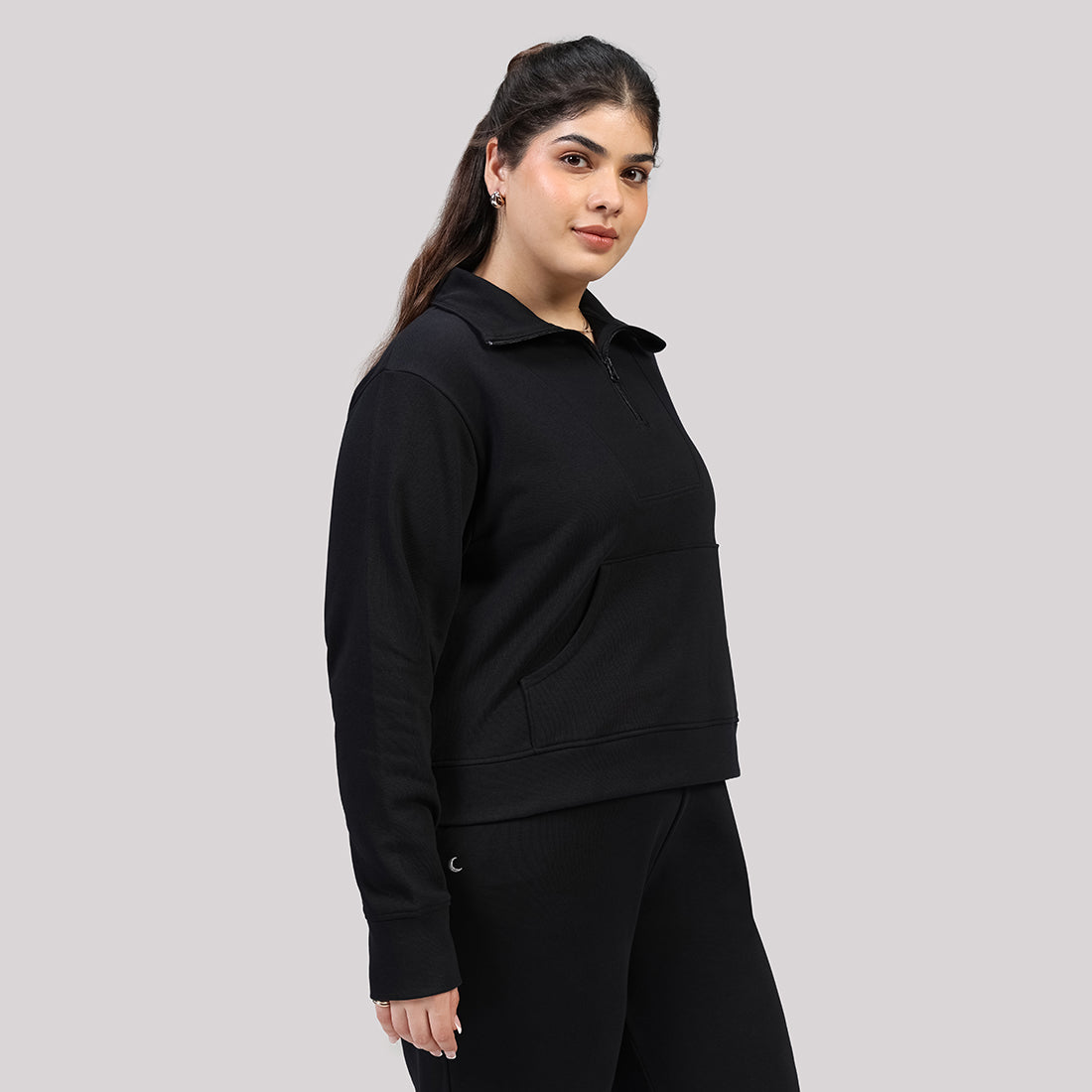 BlissTerry™ Cotton Pullover with Zipper