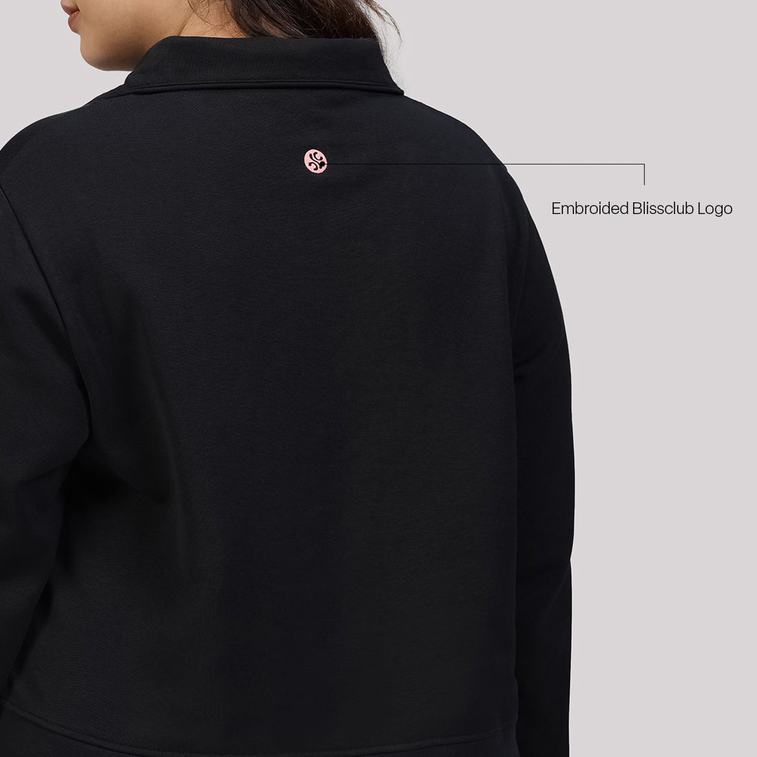 BlissTerry™ Cotton Pullover with Zipper