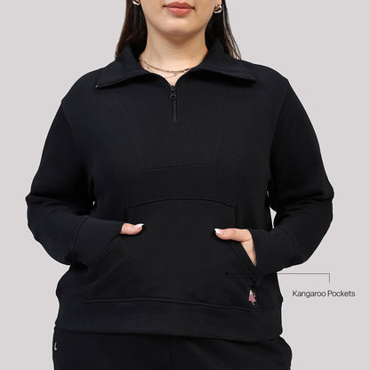 BlissTerry™ Cotton Pullover with Zipper