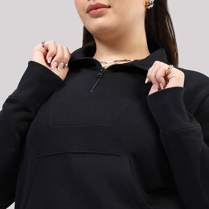 BlissTerry™ Cotton Pullover with Zipper