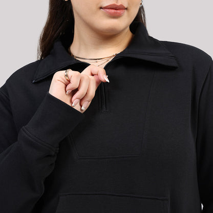 BlissTerry™ Cotton Pullover with Zipper