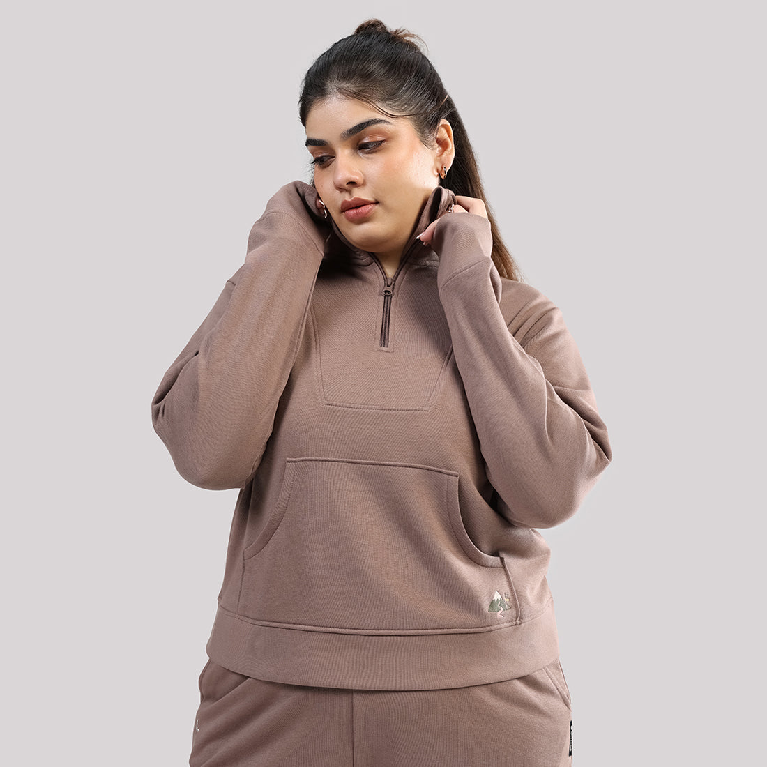 BlissTerry™ Cotton Pullover with Zipper