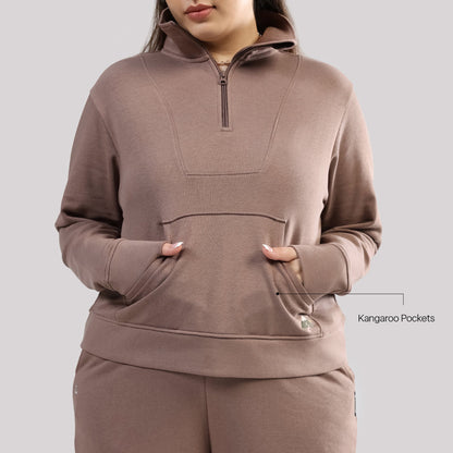 BlissTerry™ Cotton Pullover with Zipper