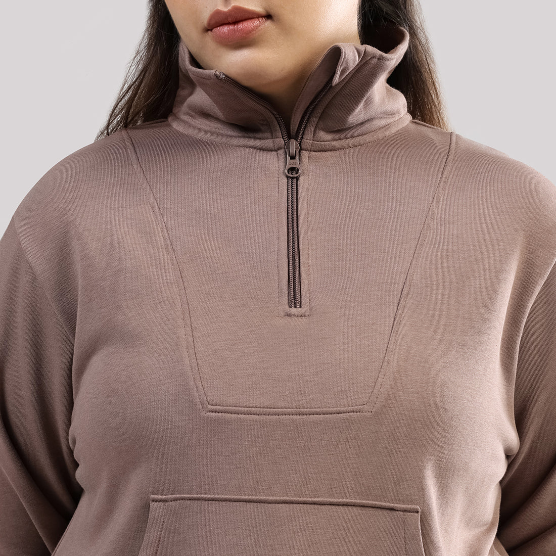 BlissTerry™ Cotton Pullover with Zipper