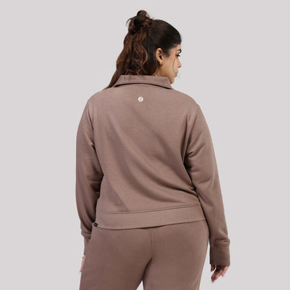BlissTerry™ Cotton Pullover with Zipper