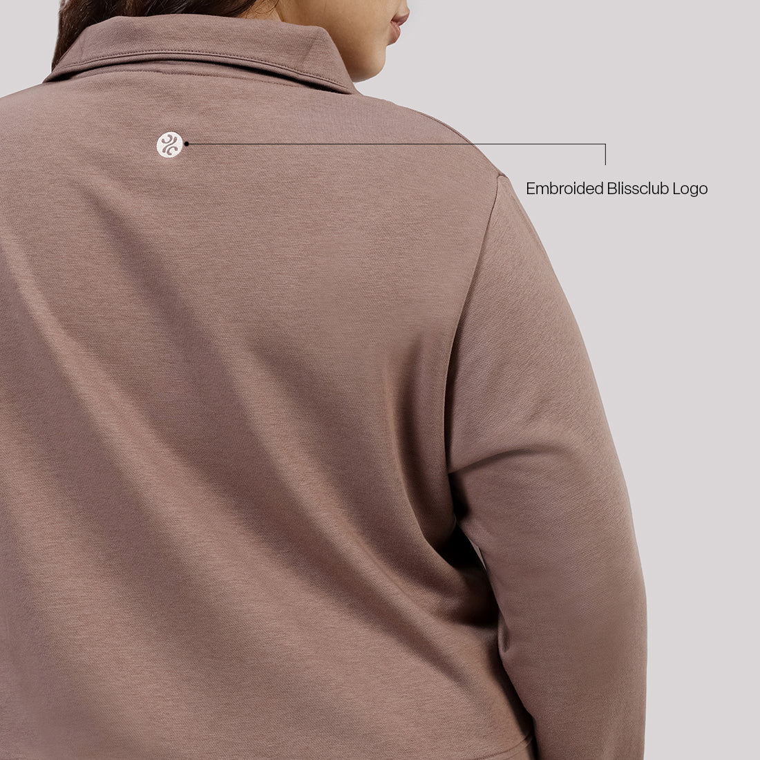 BlissTerry™ Cotton Pullover with Zipper