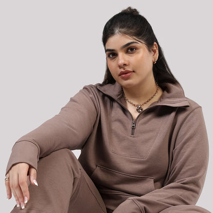 BlissTerry™ Cotton Pullover with Zipper