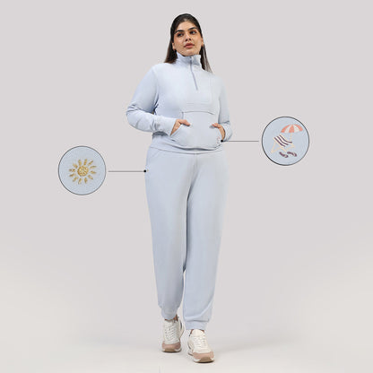 BlissTerry™ Cotton Pullover with Zipper