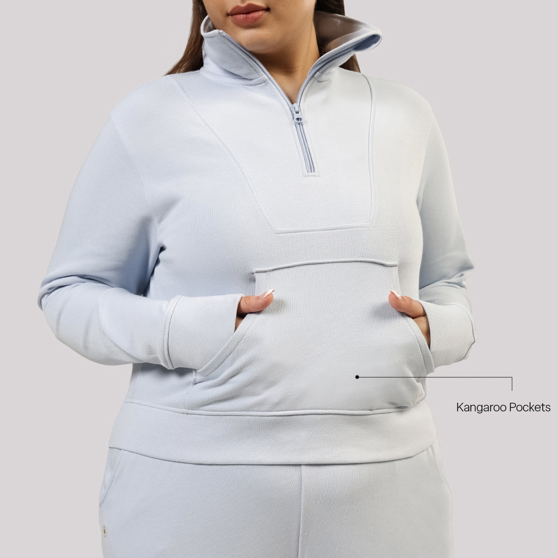 BlissTerry™ Cotton Pullover with Zipper