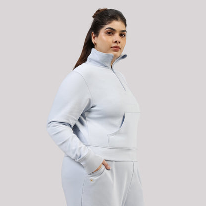 BlissTerry™ Cotton Pullover with Zipper