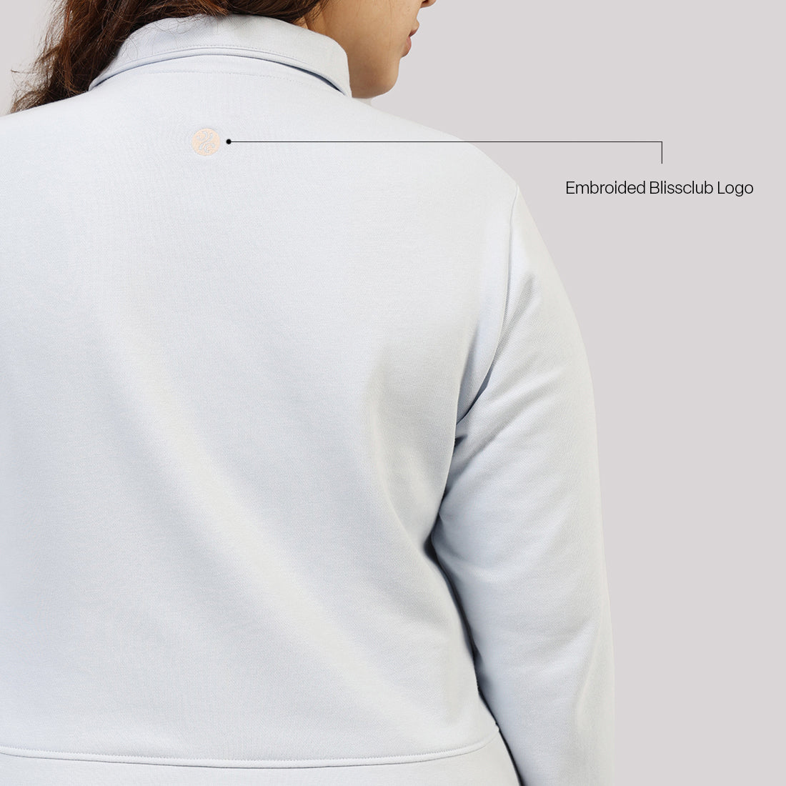 BlissTerry™ Cotton Pullover with Zipper