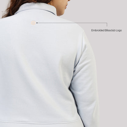 BlissTerry™ Cotton Pullover with Zipper