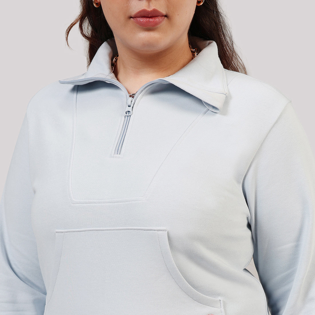 BlissTerry™ Cotton Pullover with Zipper