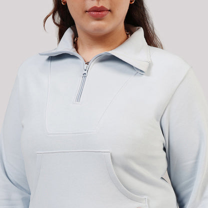 BlissTerry™ Cotton Pullover with Zipper