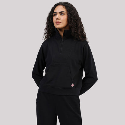 BlissTerry™ Cotton Pullover with Zipper