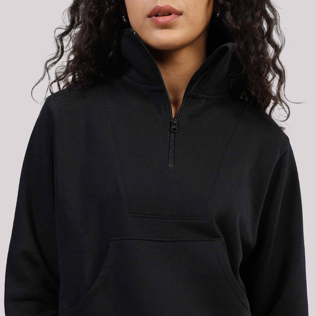 BlissTerry™ Cotton Pullover with Zipper