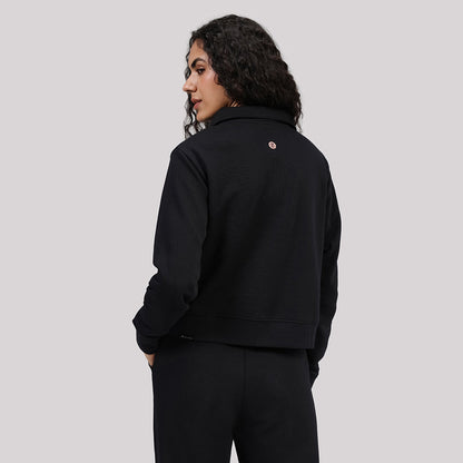 BlissTerry™ Cotton Pullover with Zipper