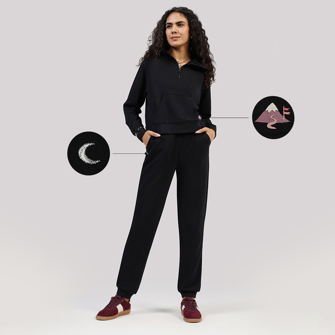 BlissTerry™ Cotton Pullover with Zipper