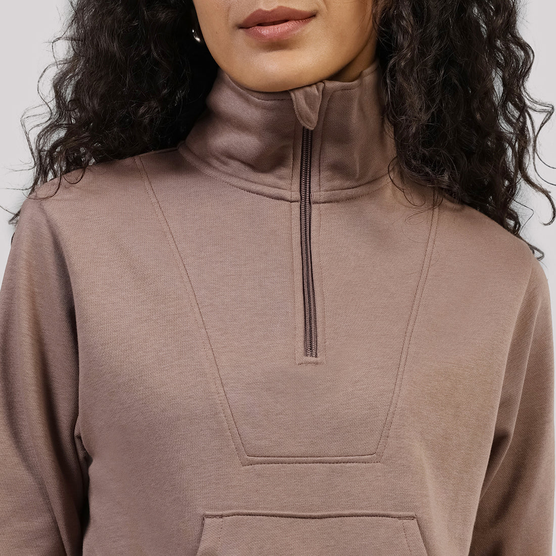 BlissTerry™ Cotton Pullover with Zipper