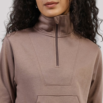 BlissTerry™ Cotton Pullover with Zipper