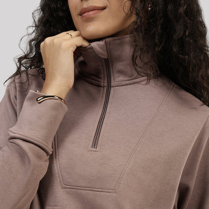 BlissTerry™ Cotton Pullover with Zipper
