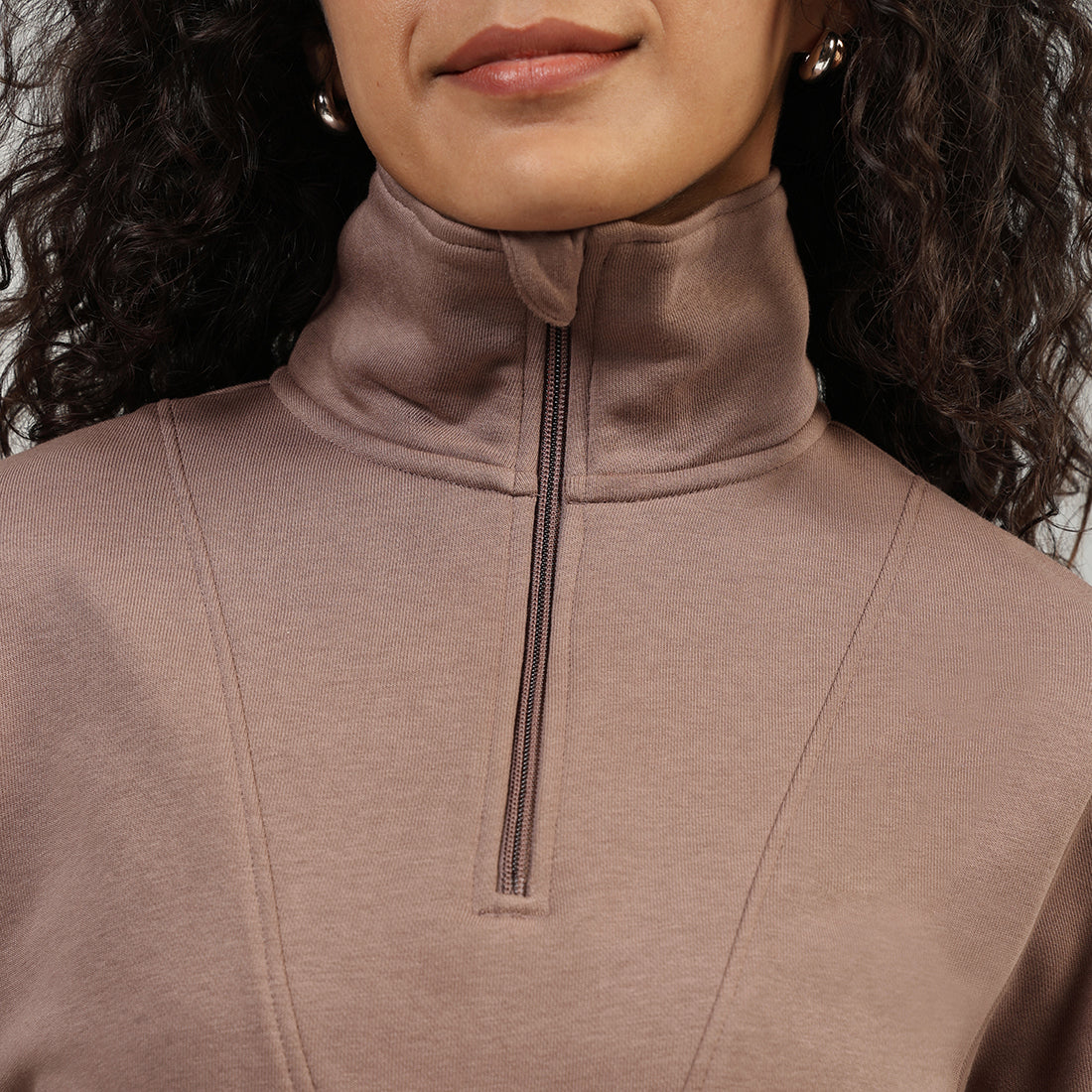 BlissTerry™ Cotton Pullover with Zipper