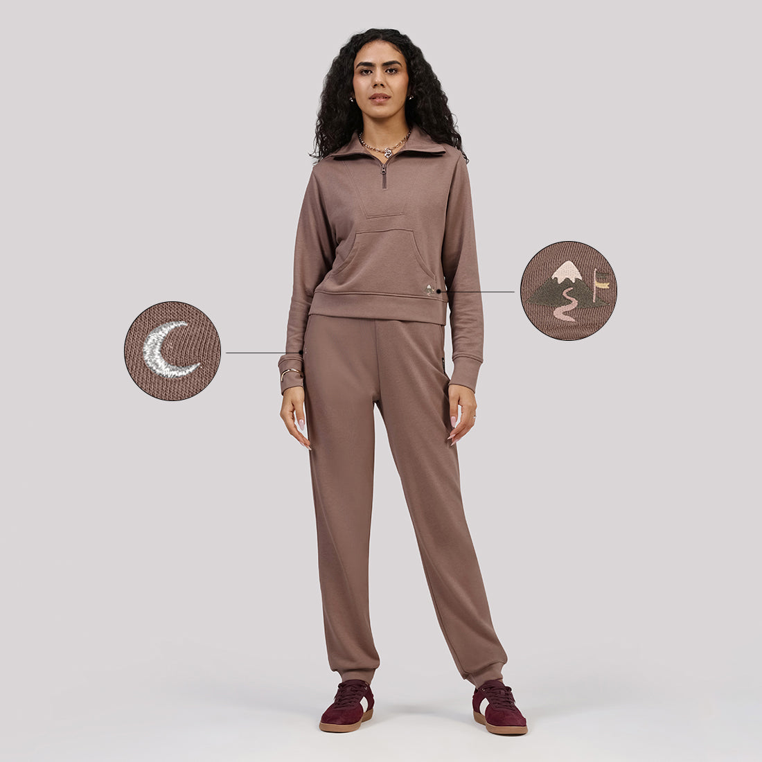 BlissTerry™ Cotton Pullover with Zipper