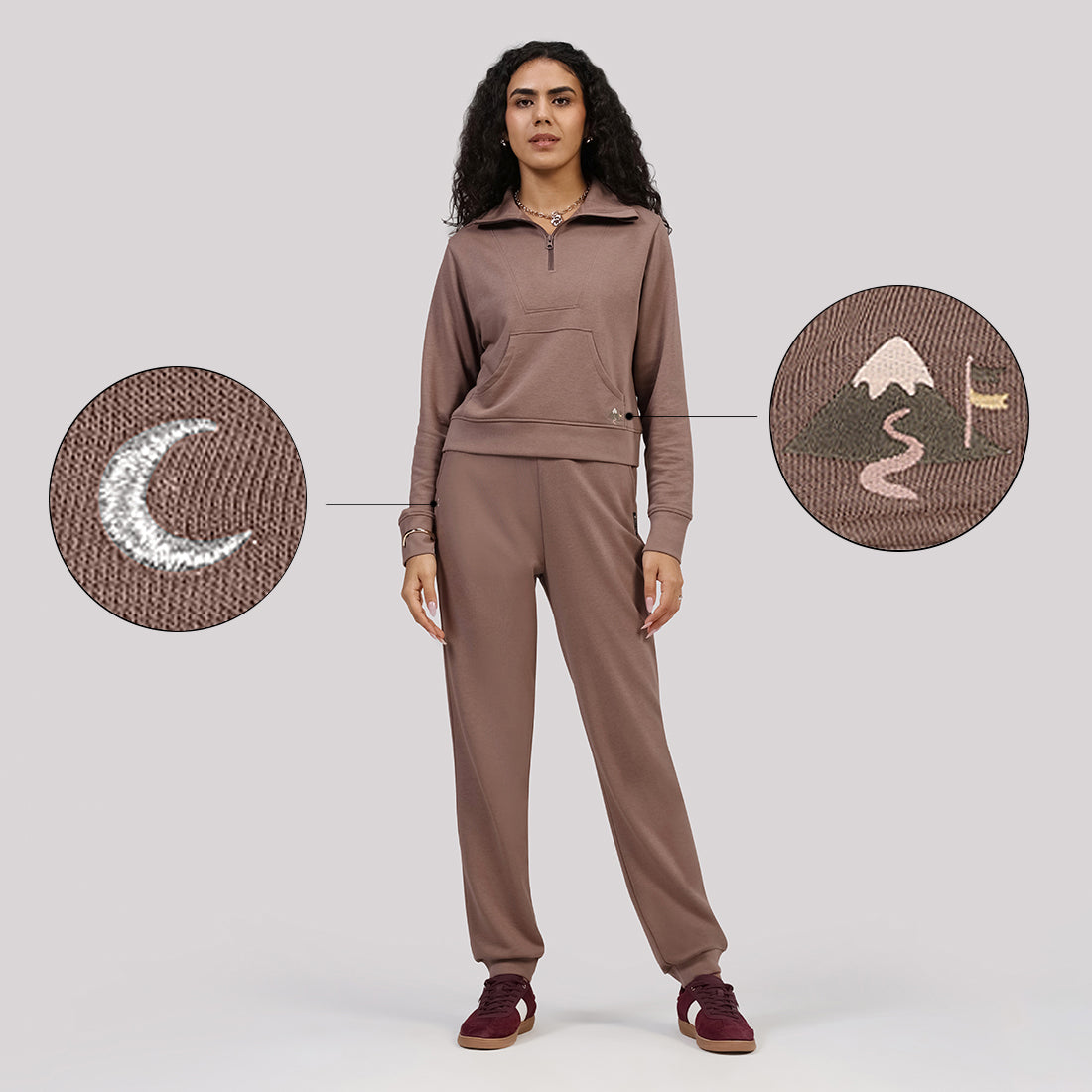 BlissTerry™ Cotton Pullover with Zipper