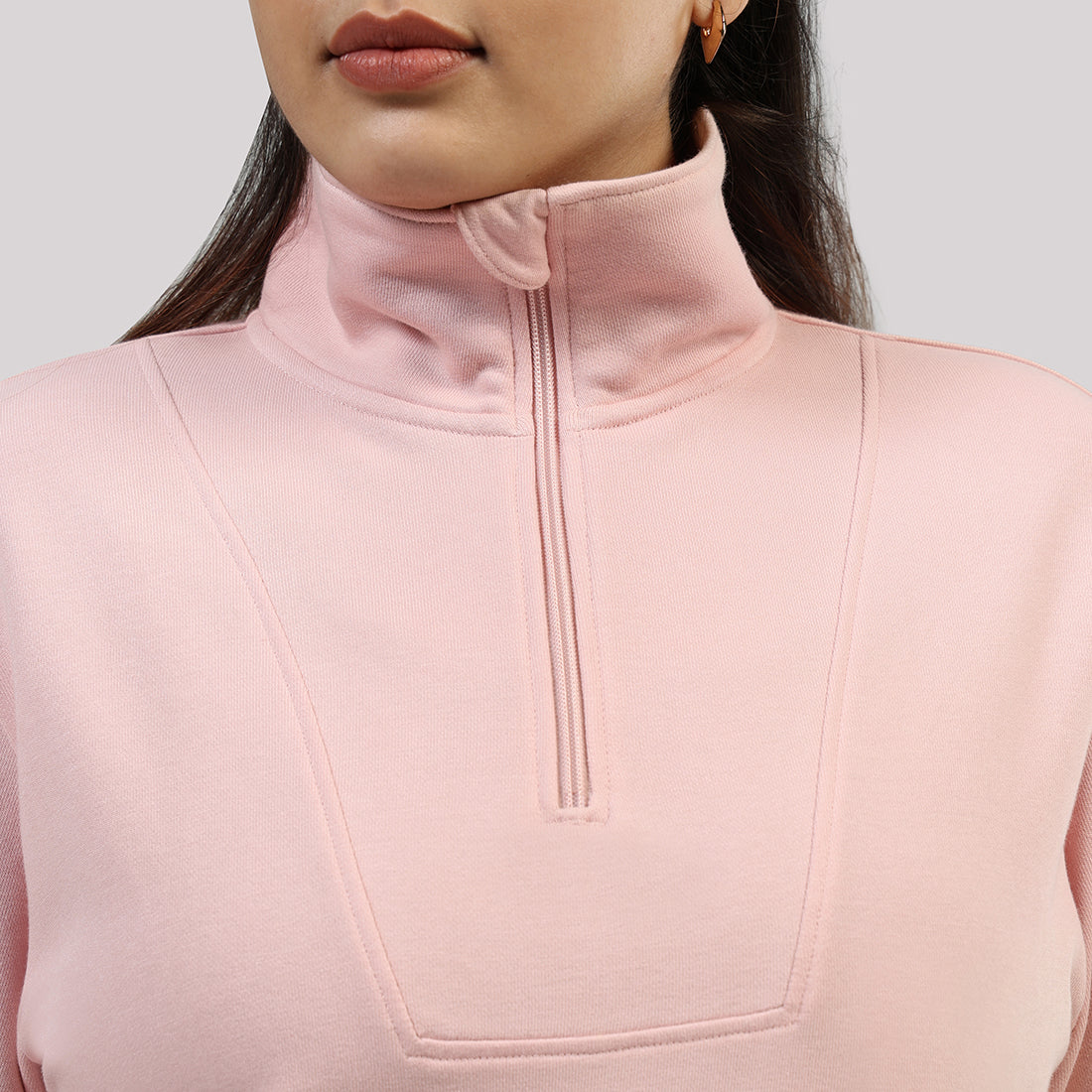 BlissTerry™ Cotton Pullover with Zipper