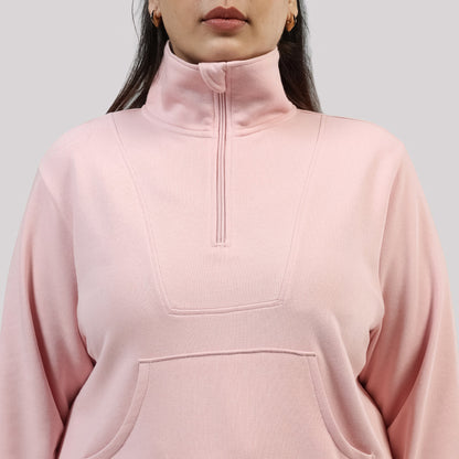 BlissTerry™ Cotton Pullover with Zipper