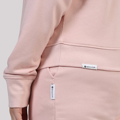 BlissTerry™ Cotton Pullover with Zipper