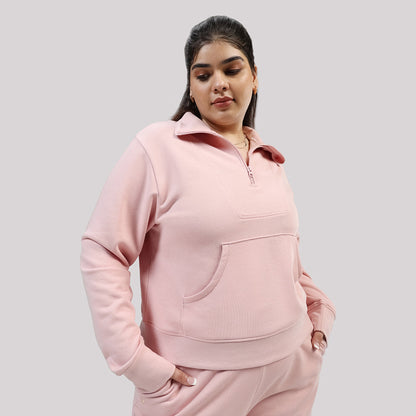 BlissTerry™ Cotton Pullover with Zipper