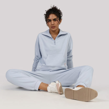 BlissTerry™ Cotton Pullover with Zipper