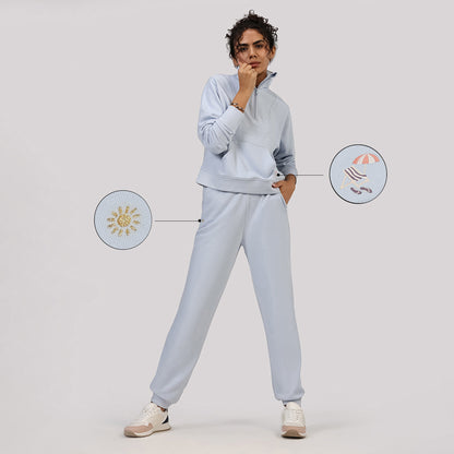 BlissTerry™ Cotton Pullover with Zipper