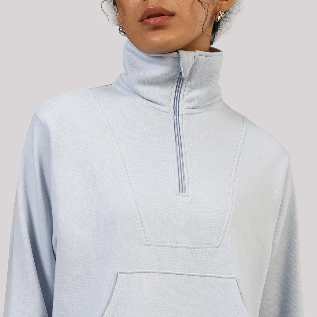 BlissTerry™ Cotton Pullover with Zipper