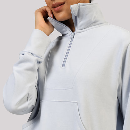 BlissTerry™ Cotton Pullover with Zipper