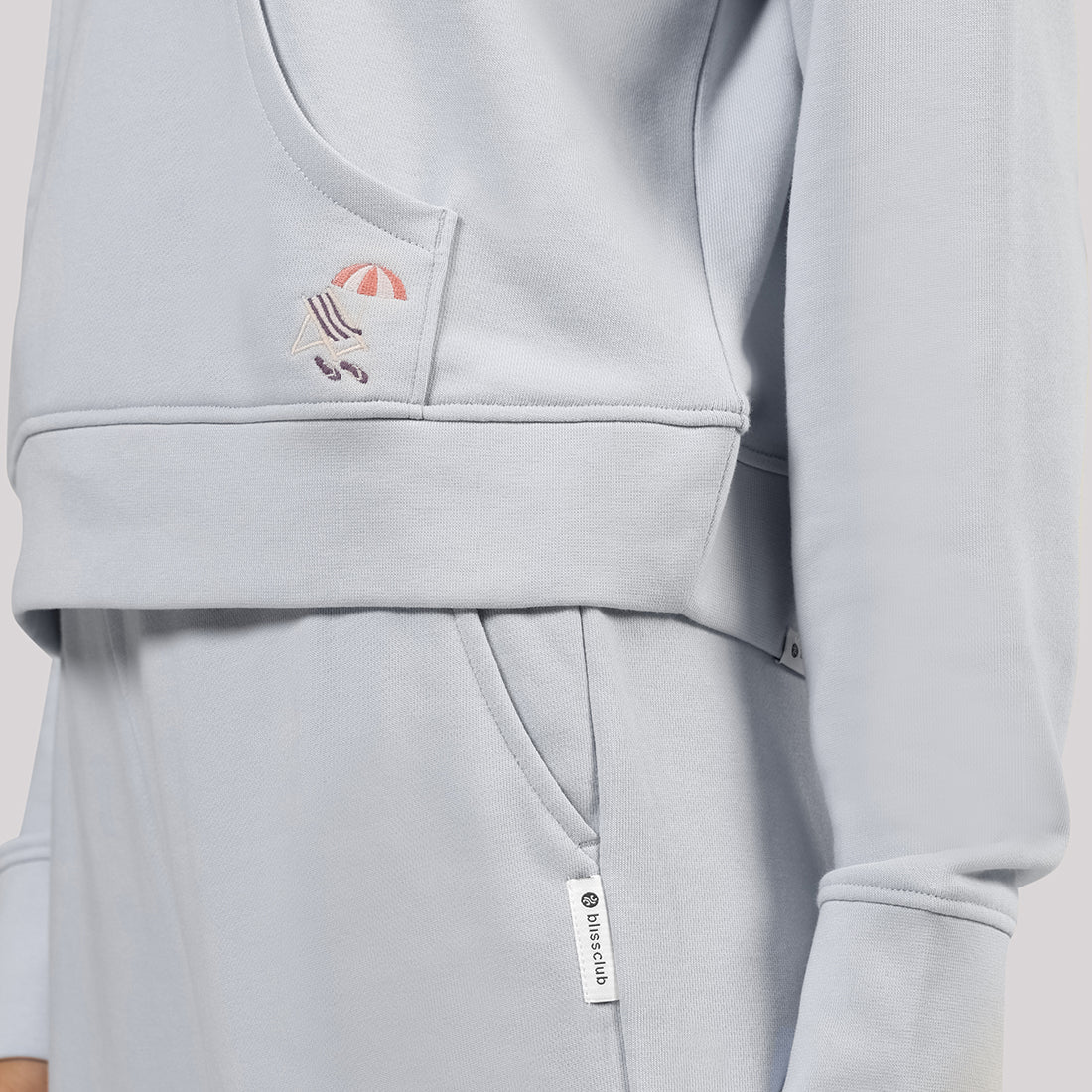 BlissTerry™ Cotton Pullover with Zipper