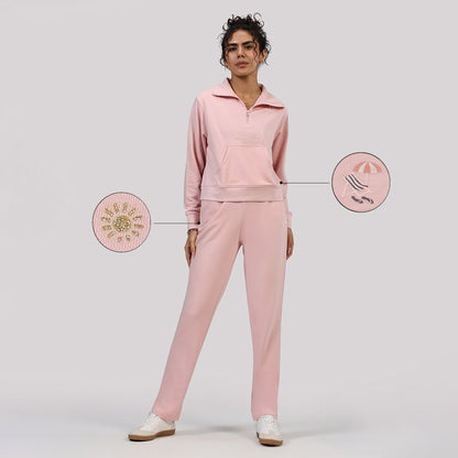 BlissTerry™ Cotton Pullover with Zipper