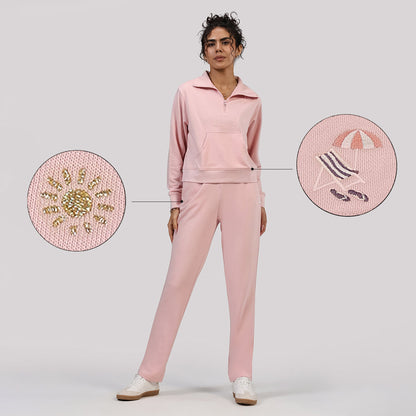 BlissTerry™ Cotton Pullover with Zipper