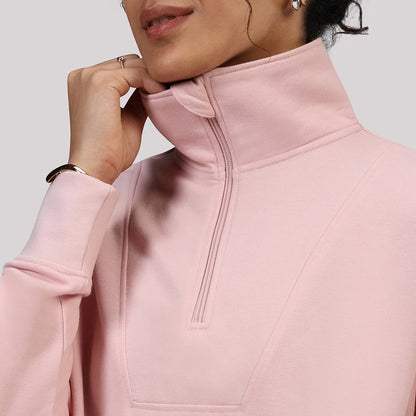 BlissTerry™ Cotton Pullover with Zipper