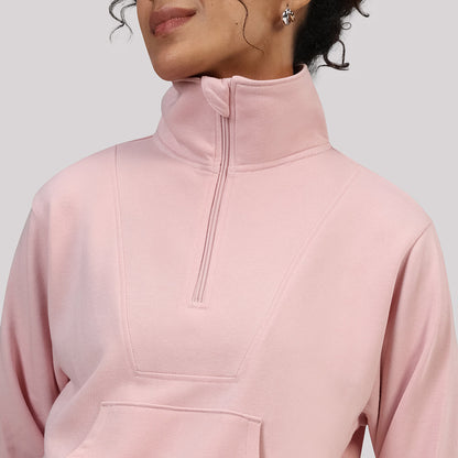 BlissTerry™ Cotton Pullover with Zipper
