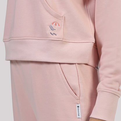 BlissTerry™ Cotton Pullover with Zipper