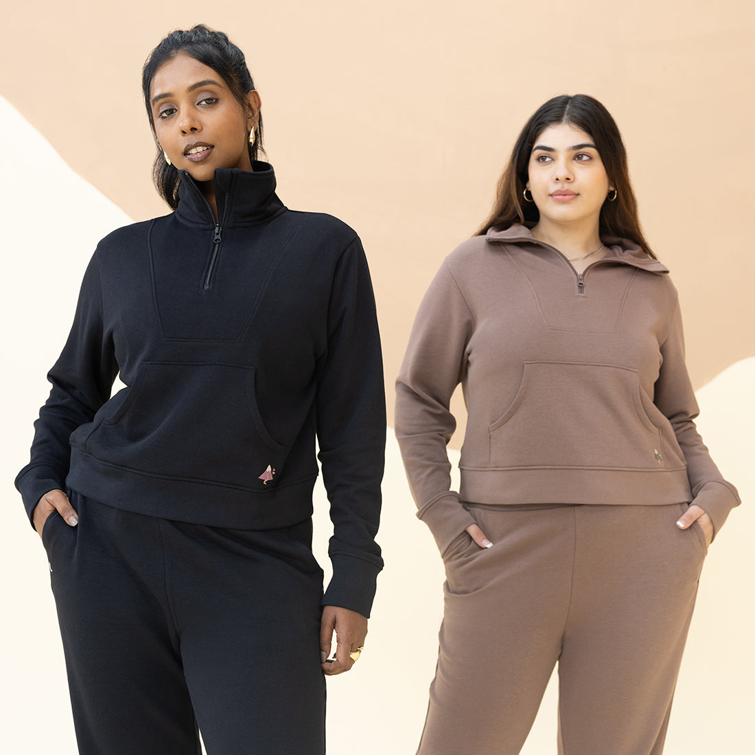 BlissTerry™ Cotton Pullover with Zipper