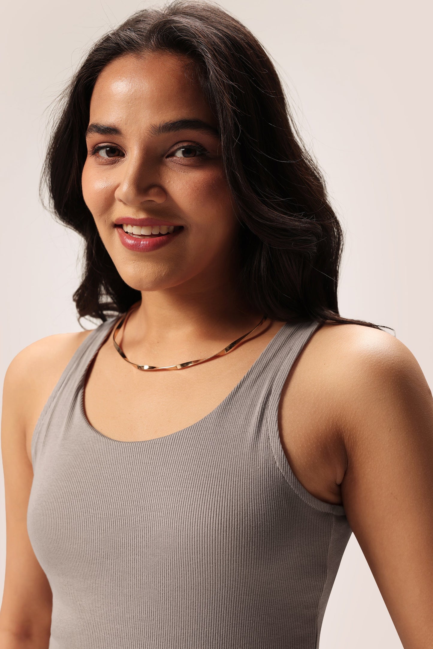 Blissentials Round Neck Built In Bra Top