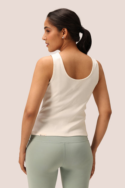 Blissentials Round Neck Henley Tank