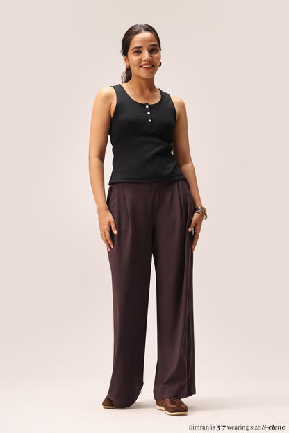 Blissentials Round Neck Henley Tank