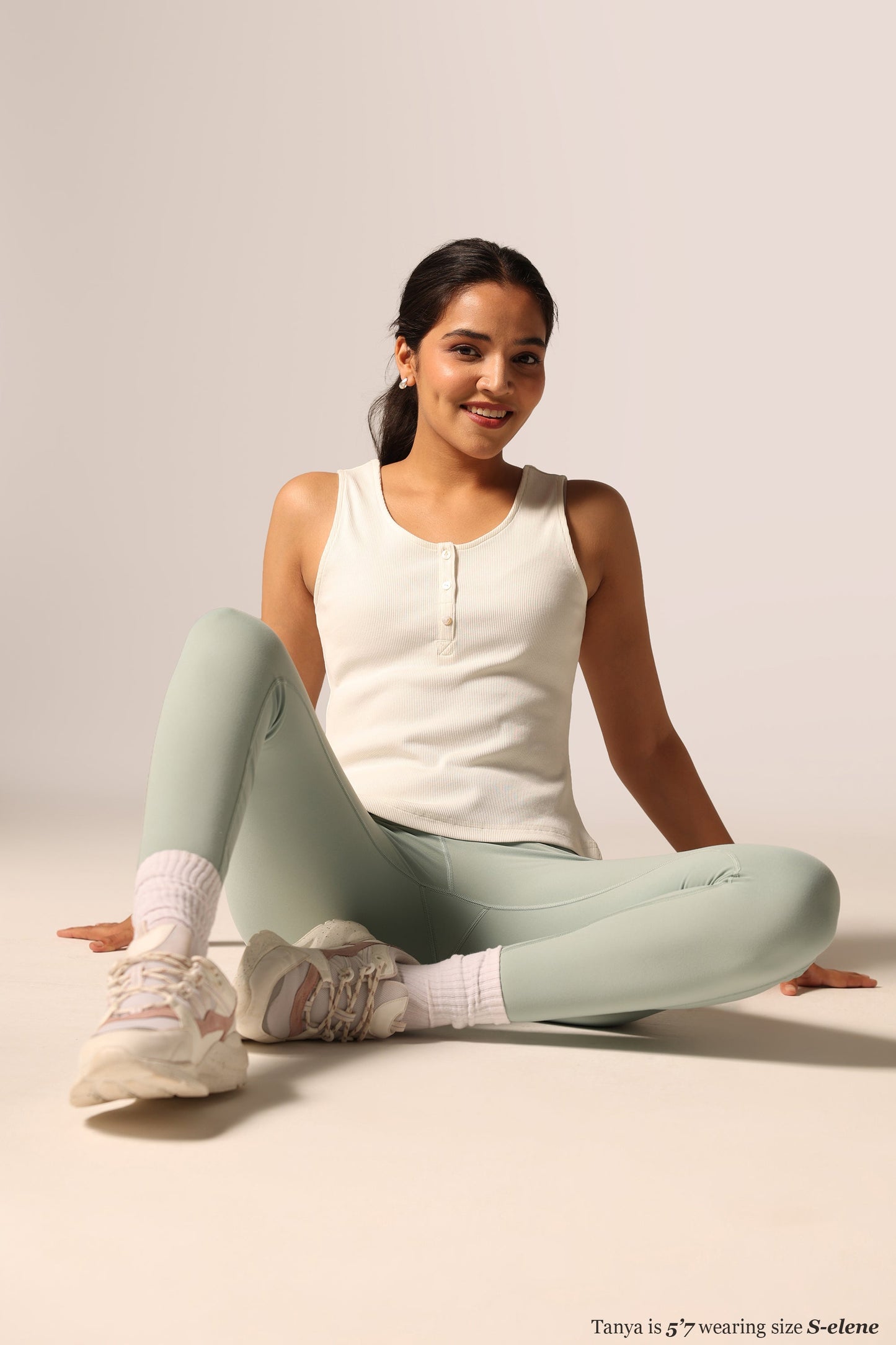Blissentials Round Neck Henley Tank