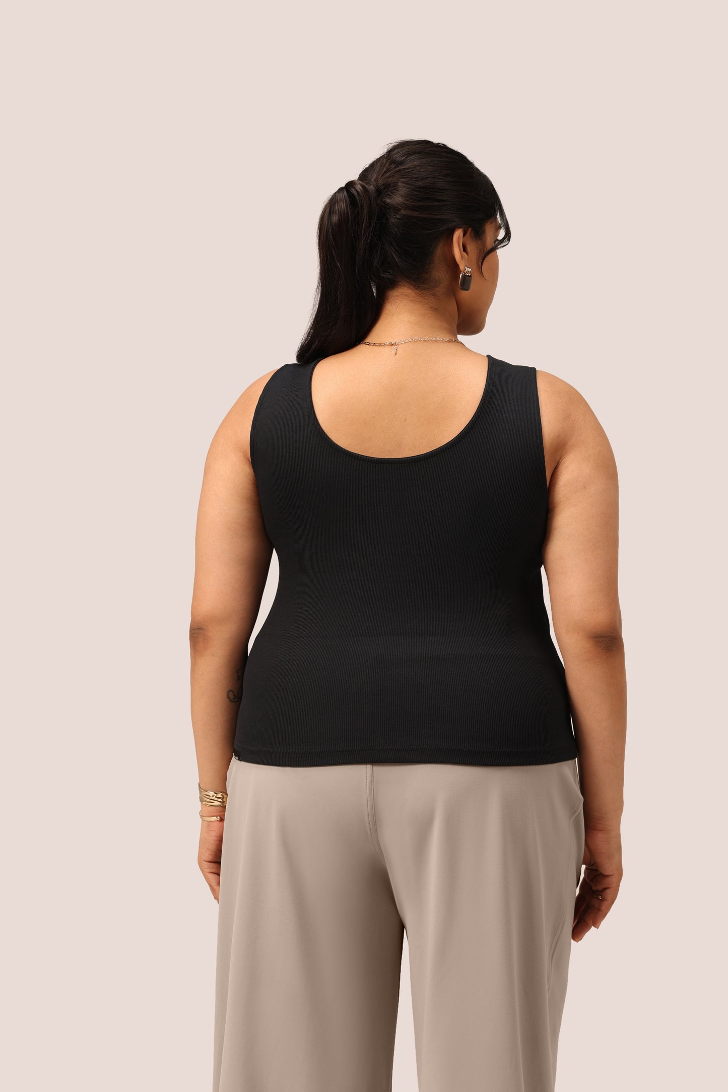 Blissentials Round Neck Henley Tank