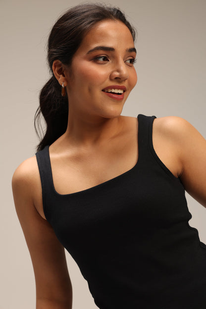 Blissentials Square Neck Built In Bra Top
