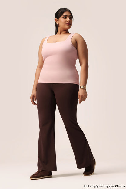Blissentials Square Neck Built In Bra Top